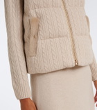 Agnona Cable-knit cashmere puffer vest