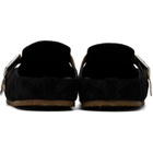 Burberry Black Check Suede Urchin Loafers