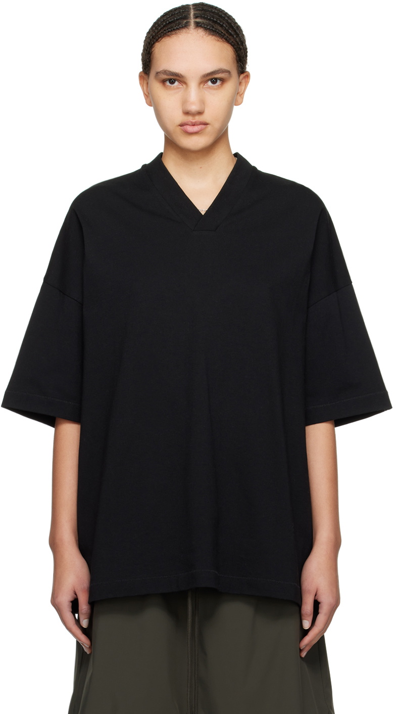 Fear of God ESSENTIALS Black Crewneck T-Shirt Fear Of God Essentials