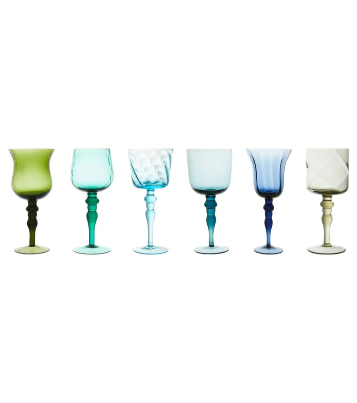 Photo: Bitossi Set of 6 wine glasses