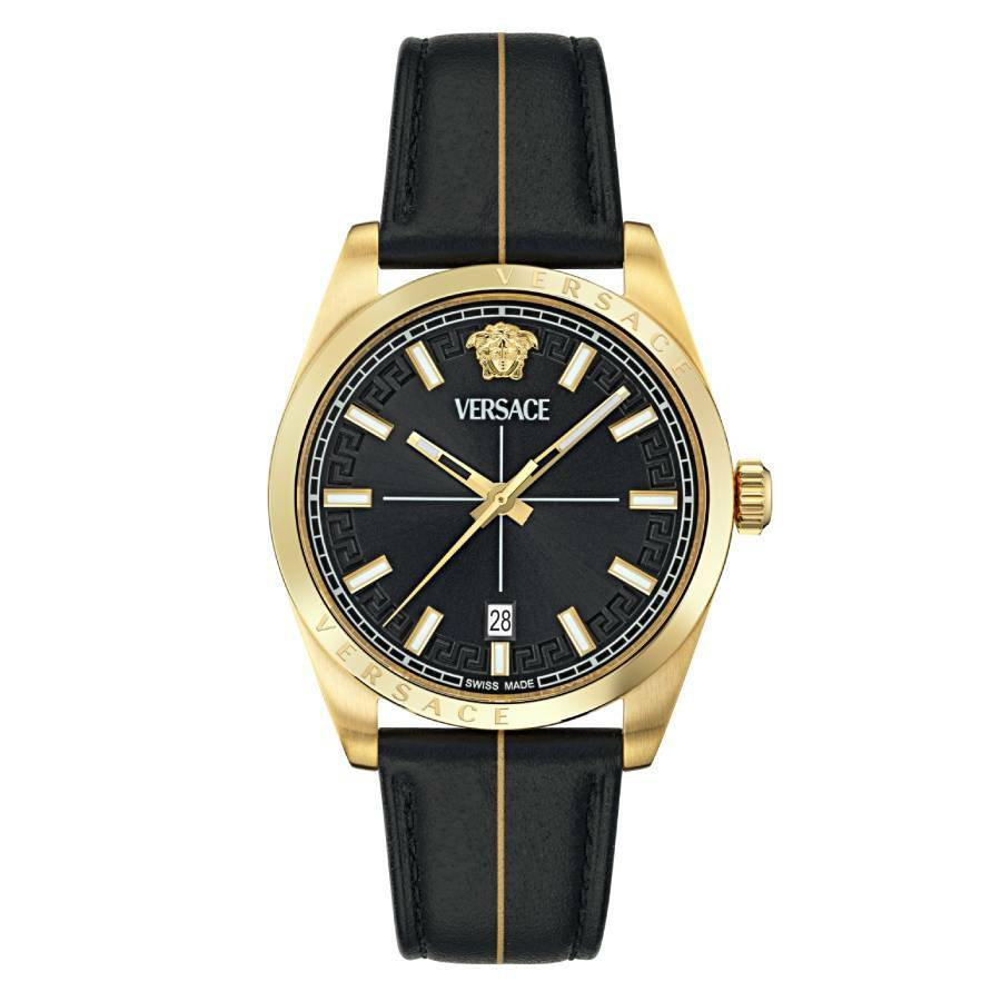 Versace Millenyium Quartz Black Dial Mens Watch VE0G00125