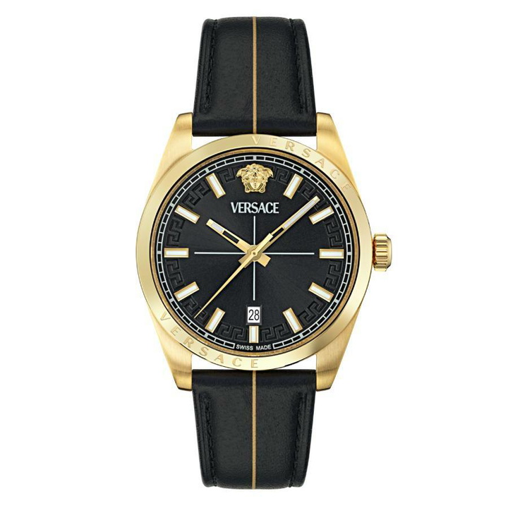 Photo: Versace Millenyium Quartz Black Dial Mens Watch VE0G00125