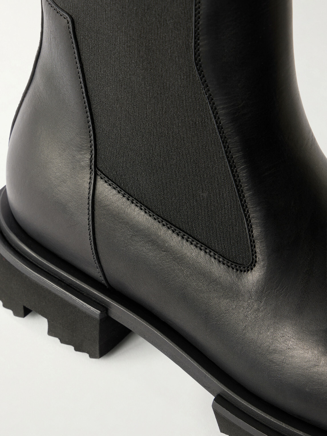 Rick Owens - Beatle Leather Chelsea Boots - Black