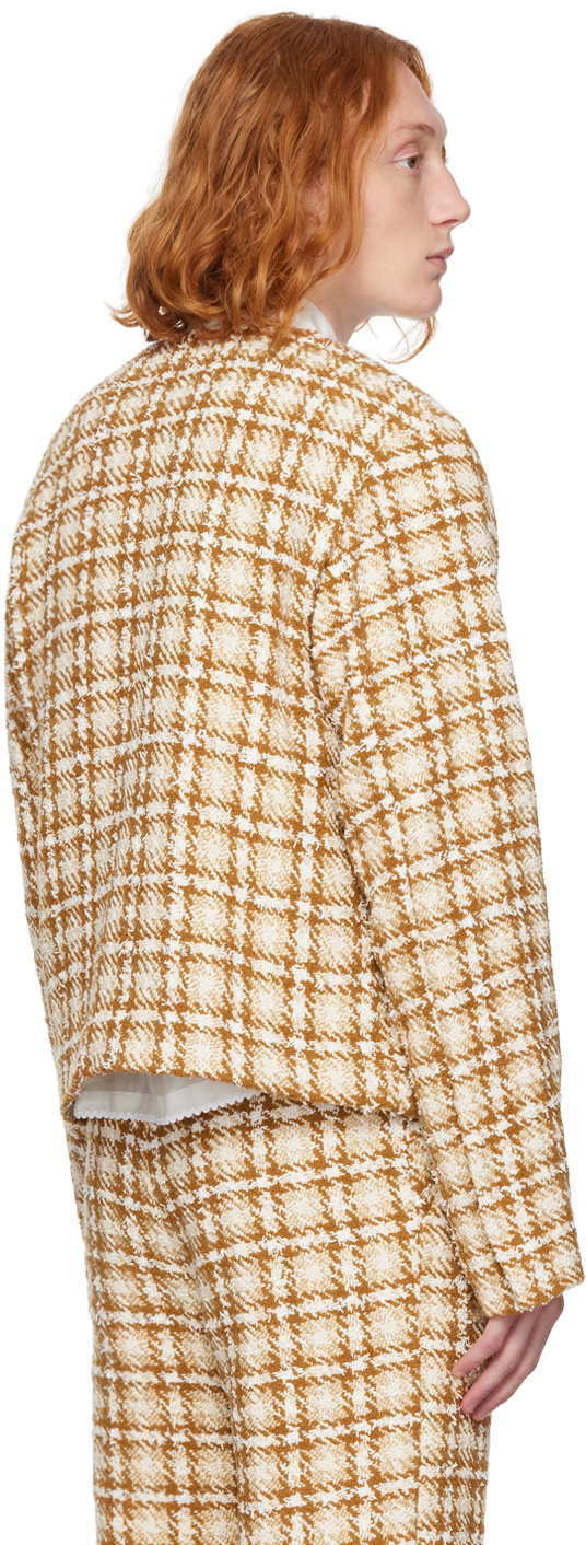 young n sang Brown Harvest Cardigan