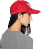 OPEN YY Red 'Yy' Wool Heart Bone Ball Cap