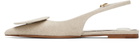 JACQUEMUS Off-White La Casa 'Les slingbacks Duelo plates' Ballerina Flats