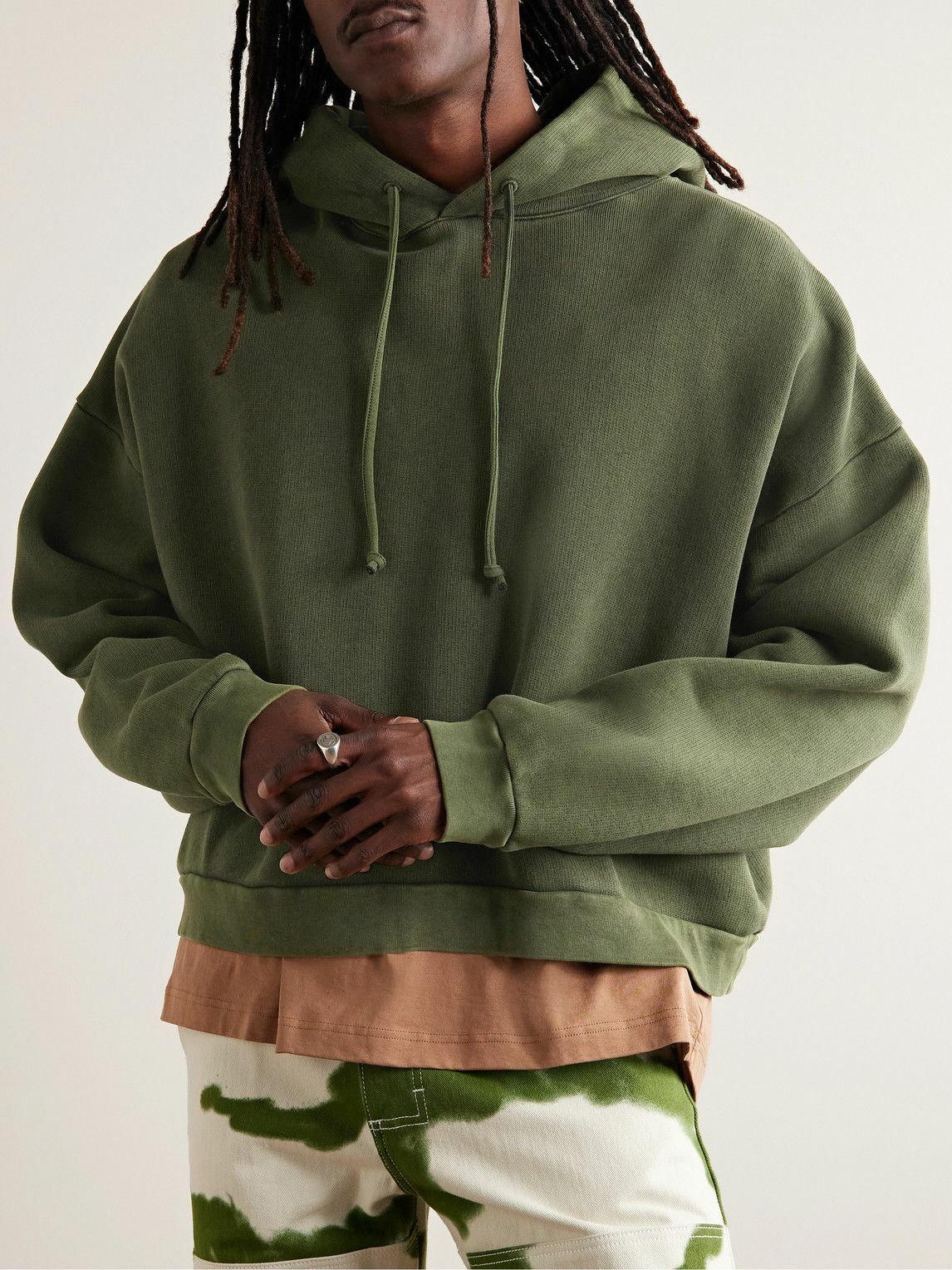 Acne studios cropped hoodie sale