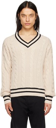 ASPESI Off-White Rib Sweater