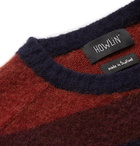 Howlin' - Striped Brushed-Wool Sweater - Blue