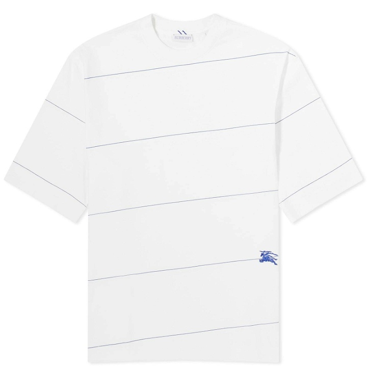 Photo: Burberry Men's Diagonal Stripe T-Shirt in White