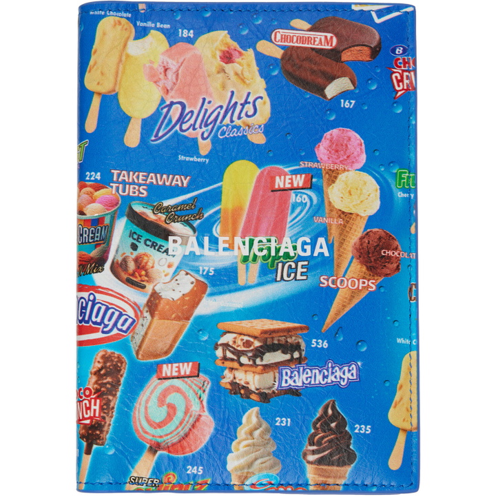 Photo: Balenciaga Blue Sweet Treat Passport Holder