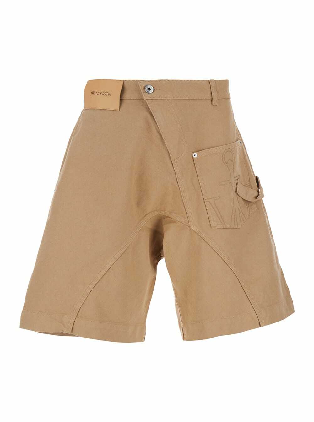 JW Anderson - Twisted cotton chino shorts JW Anderson