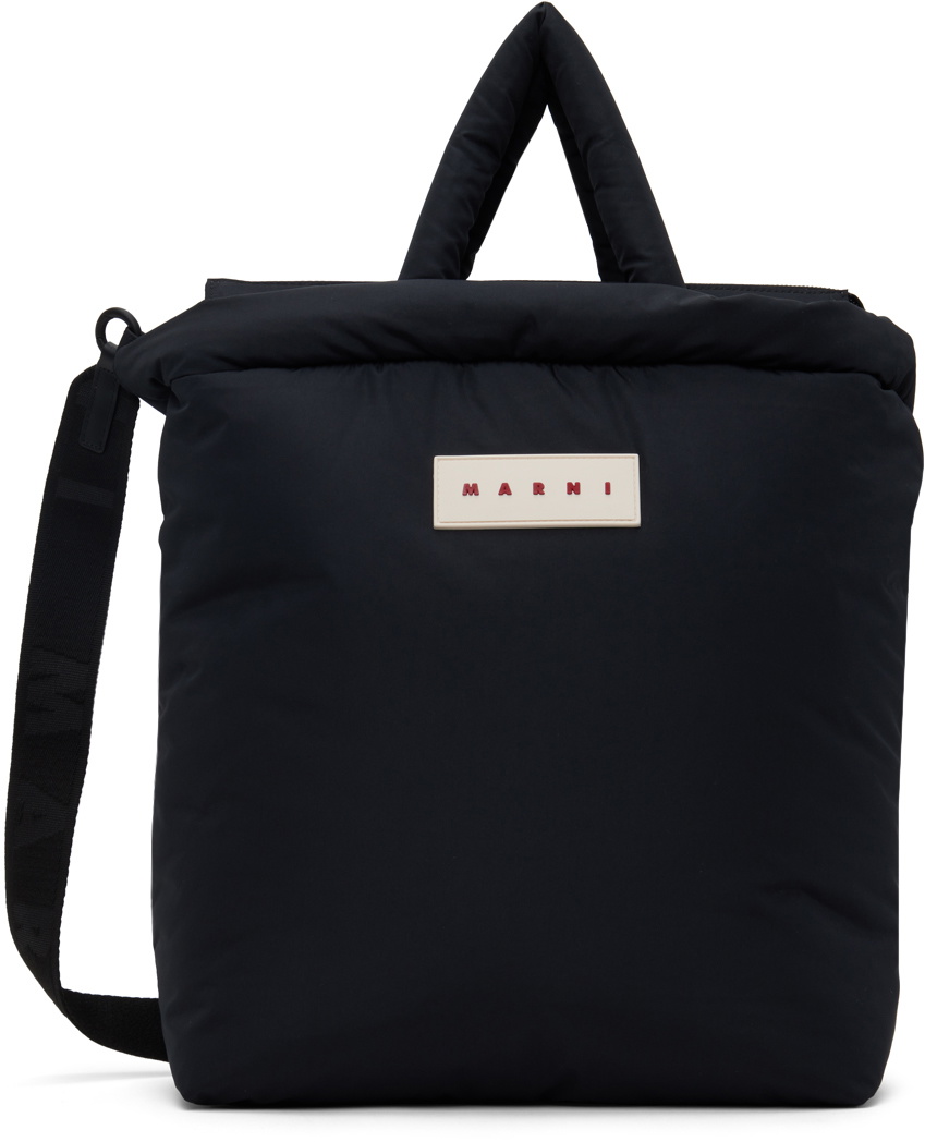 【MARNI】ブラック Puff E/W トートバッグ 関税・送料込み Black Puff E/W tote bag | Marni