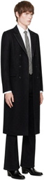 Ernest W. Baker Black Double Breasted Coat