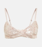 The Mannei Sierra sequined bralette