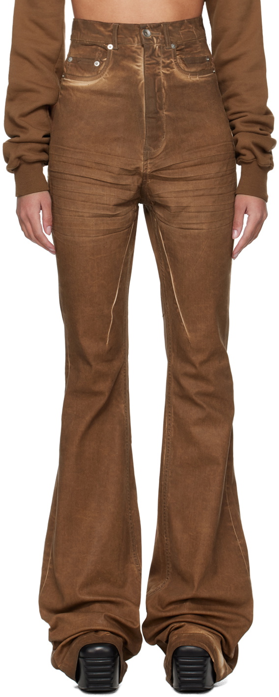 Rick Owens DRKSHDW Brown Bolan Jeans Rick Owens Drkshdw