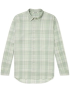 Auralee - Checked Wool-Blend Shirt - Green