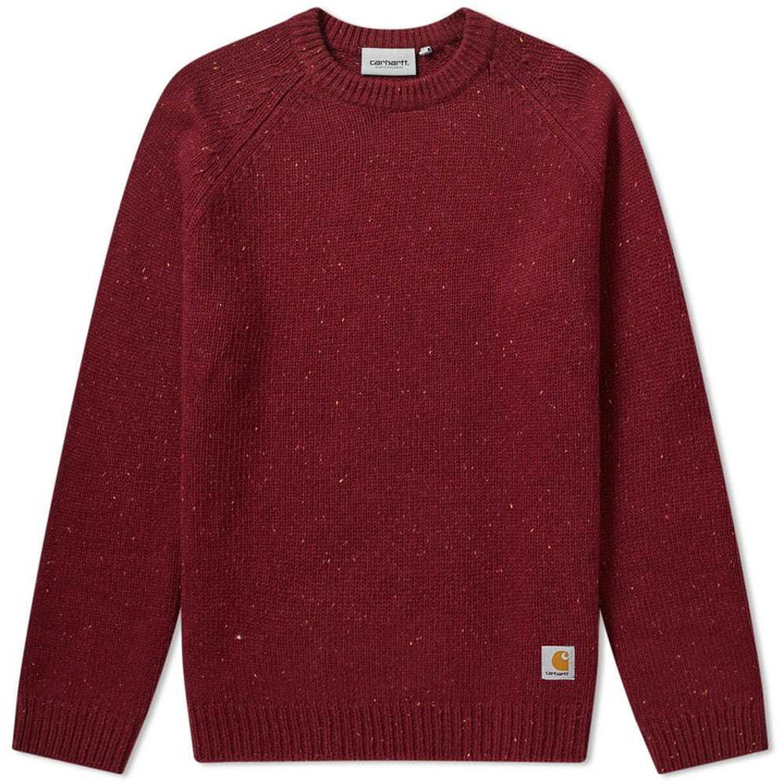 Photo: Carhartt Anglistic Crew Sweat Mulberry Heather