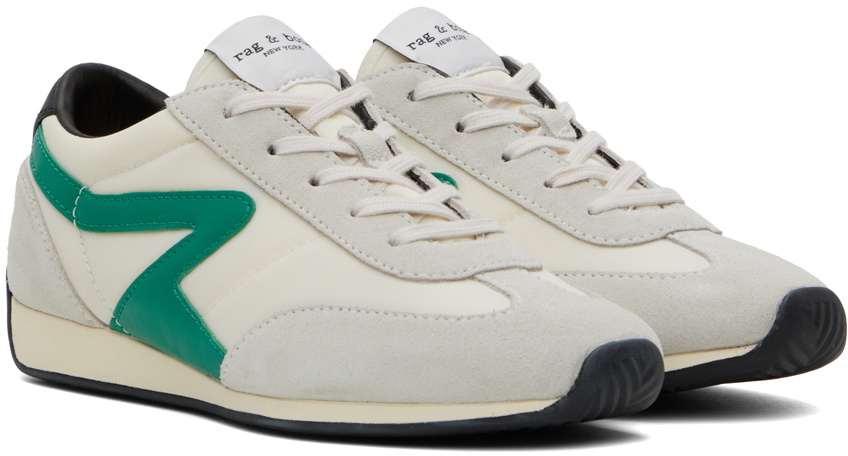Rag & Bone Retro Runner 2.0 Recycled Material Low Top Sneakers Mens 11 Green Rag & Bone Men main image 4