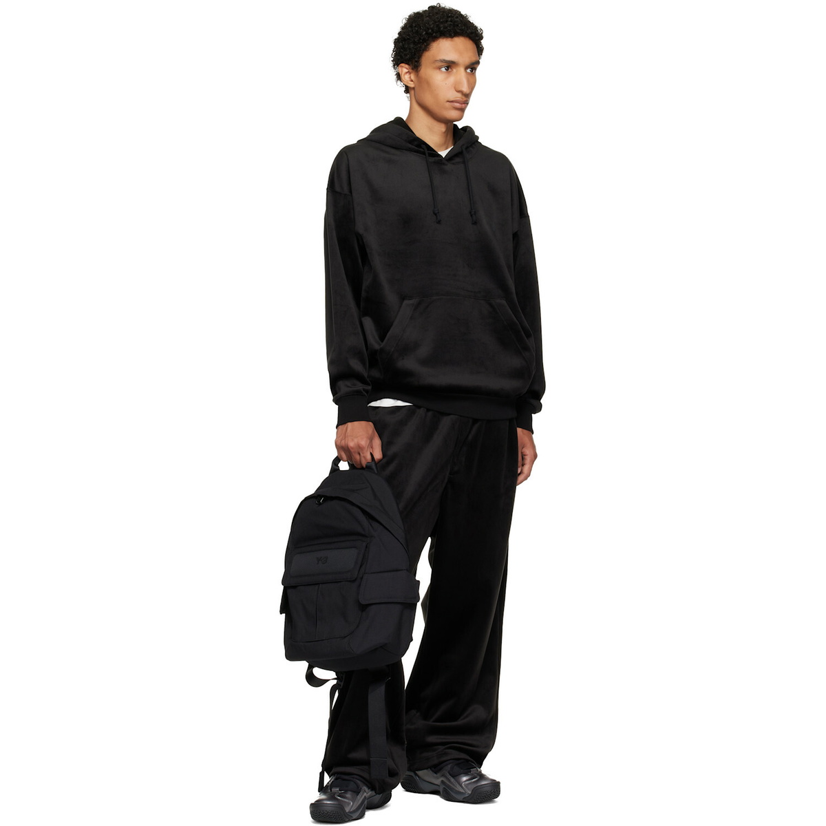 Y-3 Black Small Backpack