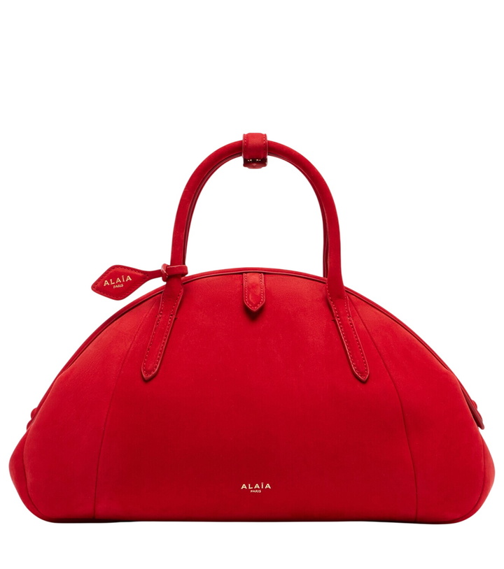 Photo: Alaïa Purse Small suede top-handle bag