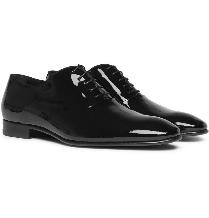 Photo: Hugo Boss - Patent-Leather Oxford Shoes - Men - Black