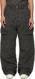 Rick Owens DRKSHDW Gray Tower Stefan Cargo Pants