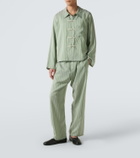 Bode Sylvan striped silk straight pants