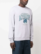 MAISON KITSUNE' - Campus Fox Logo Cotton Sweatshirt