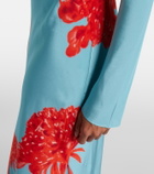 SIR Amelie floral silk crêpe de chine maxi dress