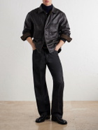 LEMAIRE - Coated Cotton-Twill Overshirt - Black