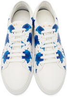 Paul Smith SSENSE Exclusive Off-White & Blue Basso Sneakers