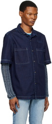 Diesel Navy D-Paroshort Denim Shirt