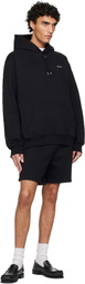 Casablanca Black Warped Logo Hoodie