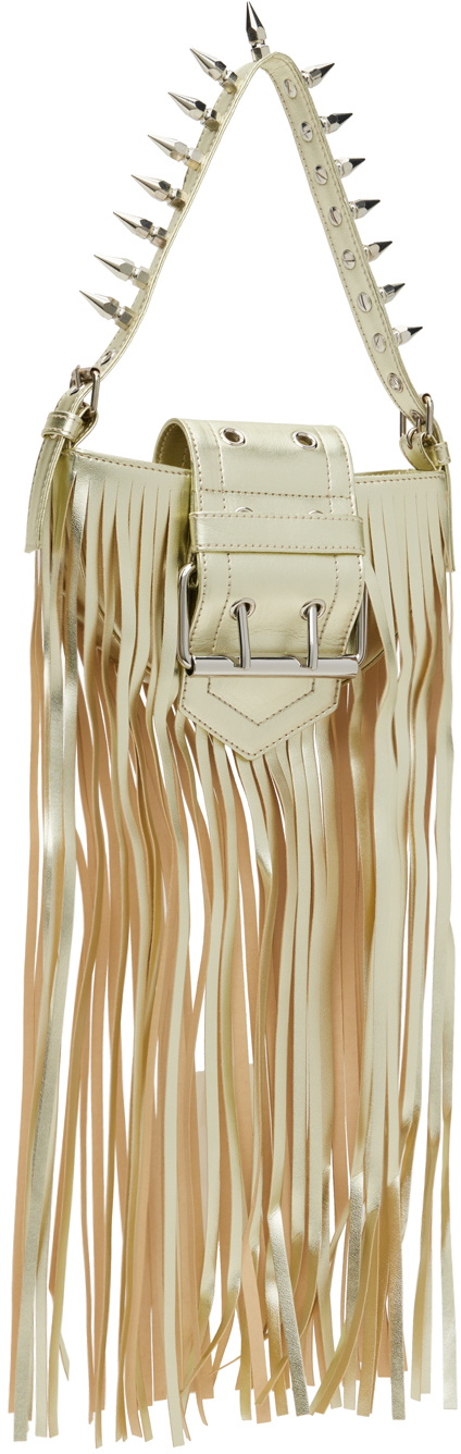 Gold fringe bag best sale