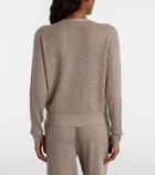 Loro Piana Ribbed-knit cashmere and silk cardigan