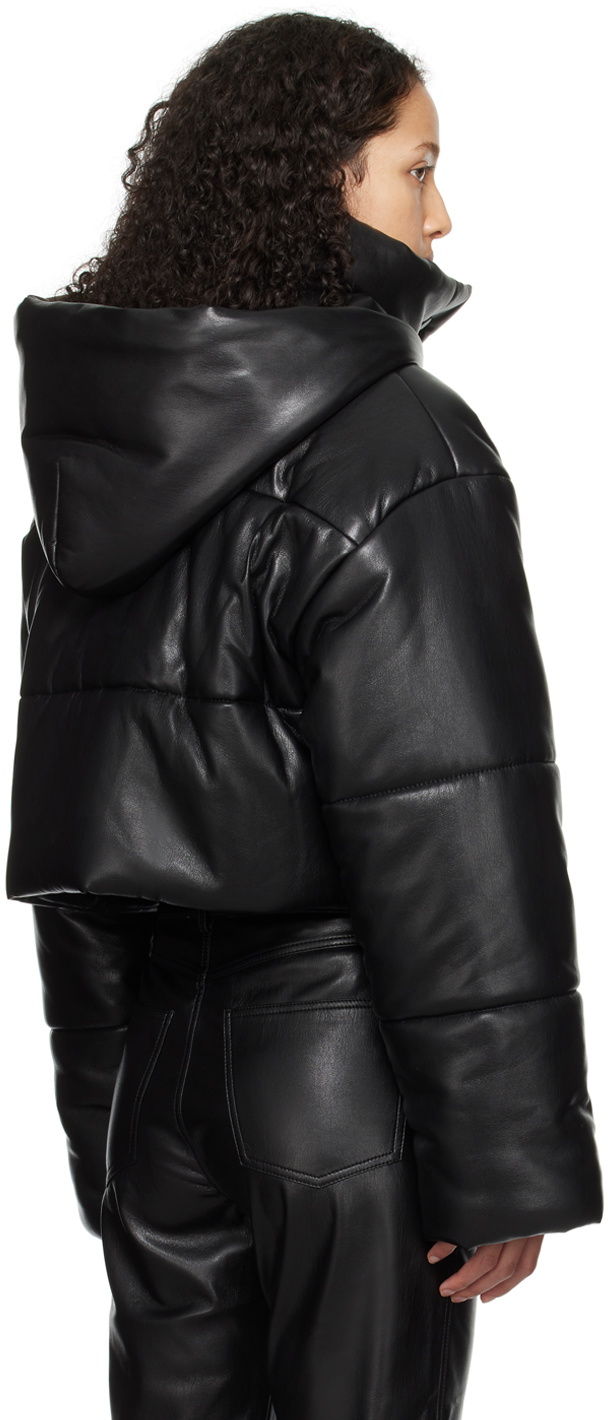ブルゾン Nanushka Aveline Jacket In Black Faux Leather Aveline - Okobor™ Alt-Leather Jacket - Black – Nanushka