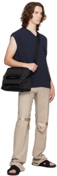 Givenchy Navy Textured Vest