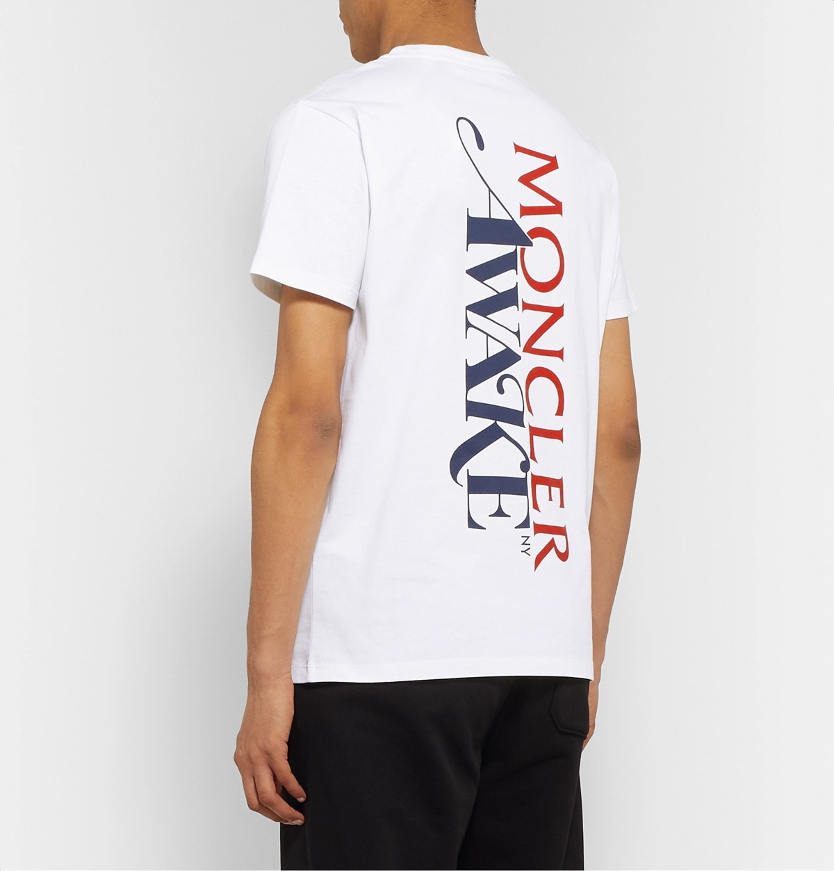 Moncler Genius - Awake NY 2 Moncler 1952 Logo-Print Cotton-Jersey T-Shirt -  White