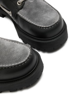 Givenchy Storm Panelled Chunky Boat Shoes Black