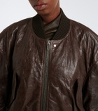 Rick Owens Secchia leather bomber jacket