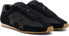 AMIRI Black Mesh Pacific Flat Sneakers