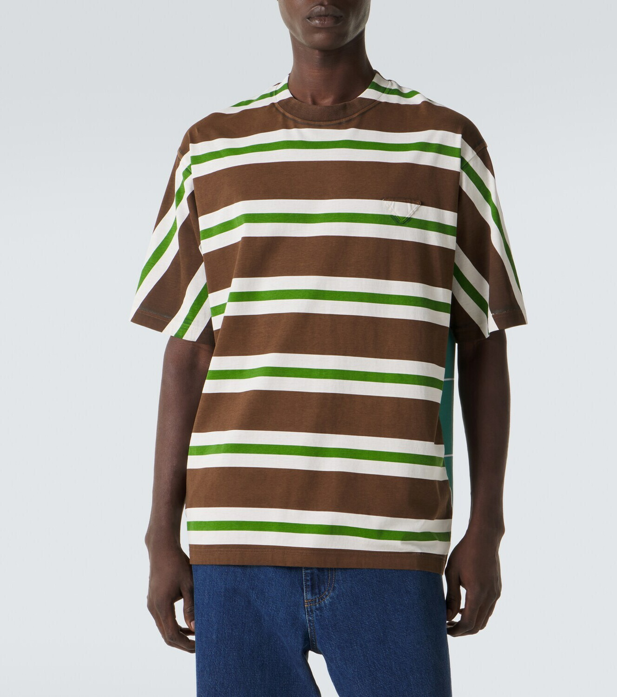 Prada Striped cotton jersey T-shirt Prada
