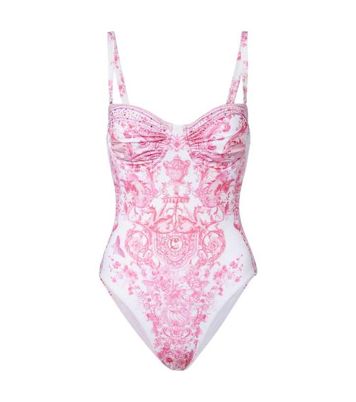 Photo: Camilla Embellished printed swimsuit