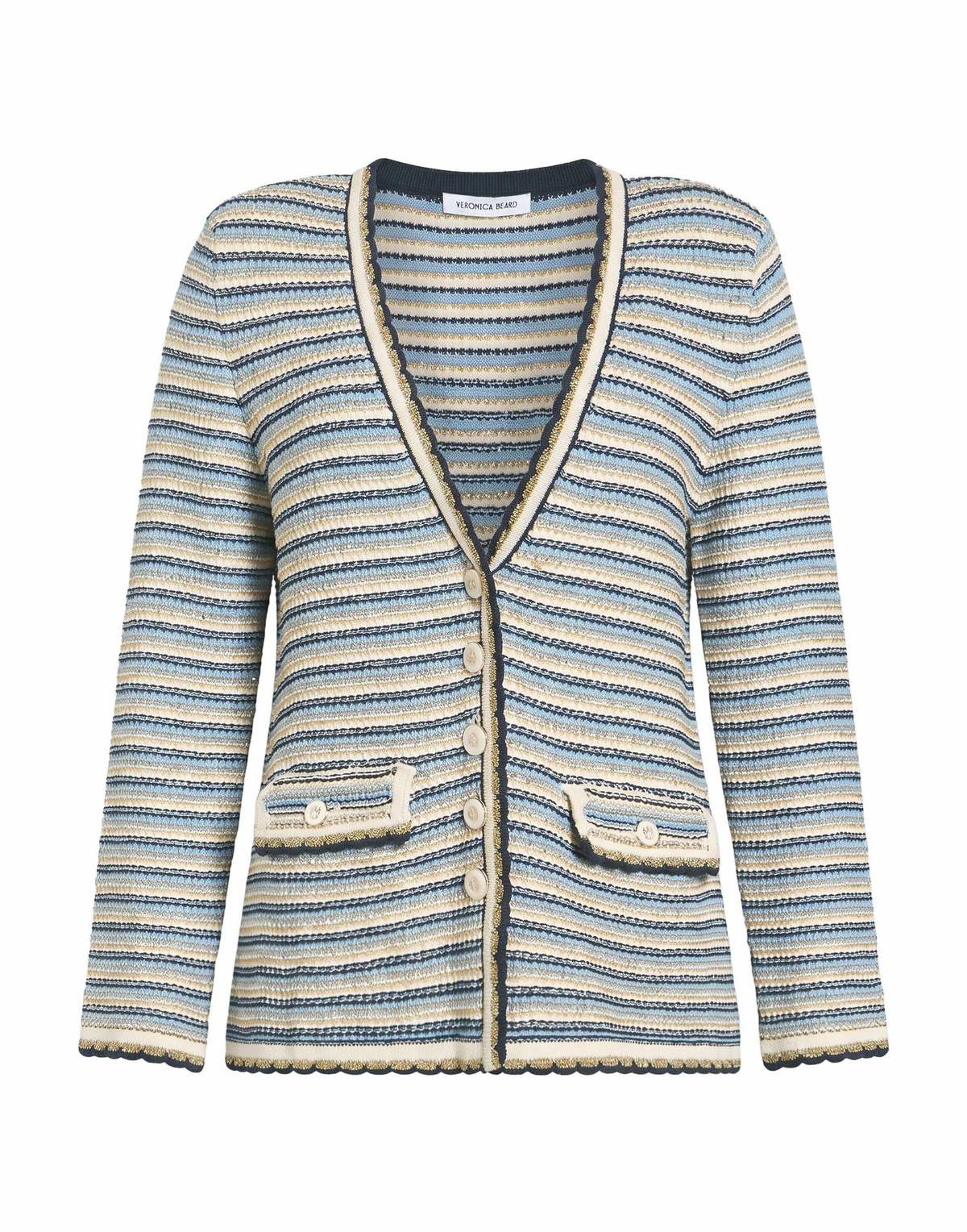 Veronica Beard Womens Jacket Light in Blue