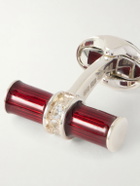 Deakin & Francis - Enamel and Sterling Silver Cufflinks