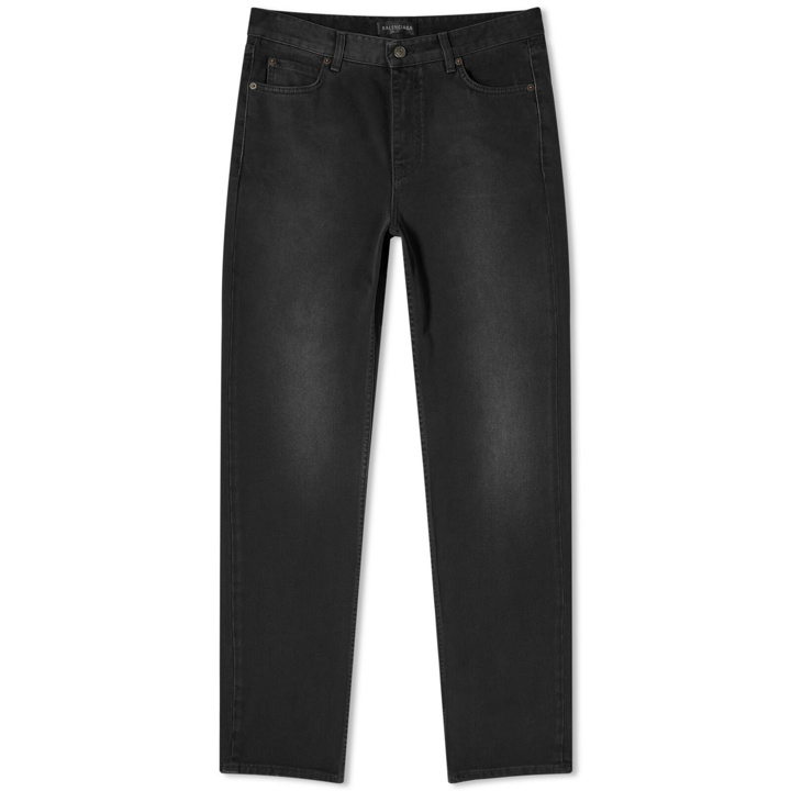 Photo: Balenciaga Men's Runway Slim Jeans in Black