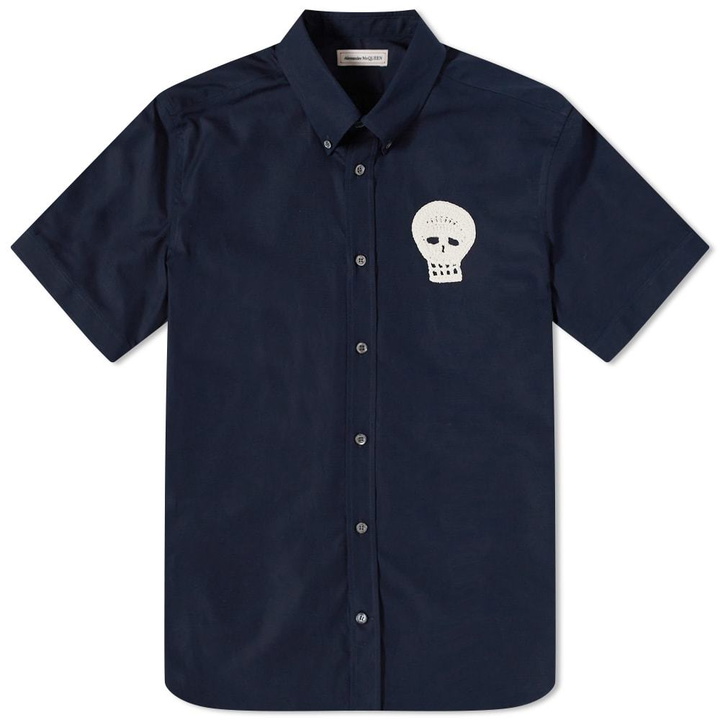 Photo: Alexander McQueen Short Sleeve Patch Skull Shirt