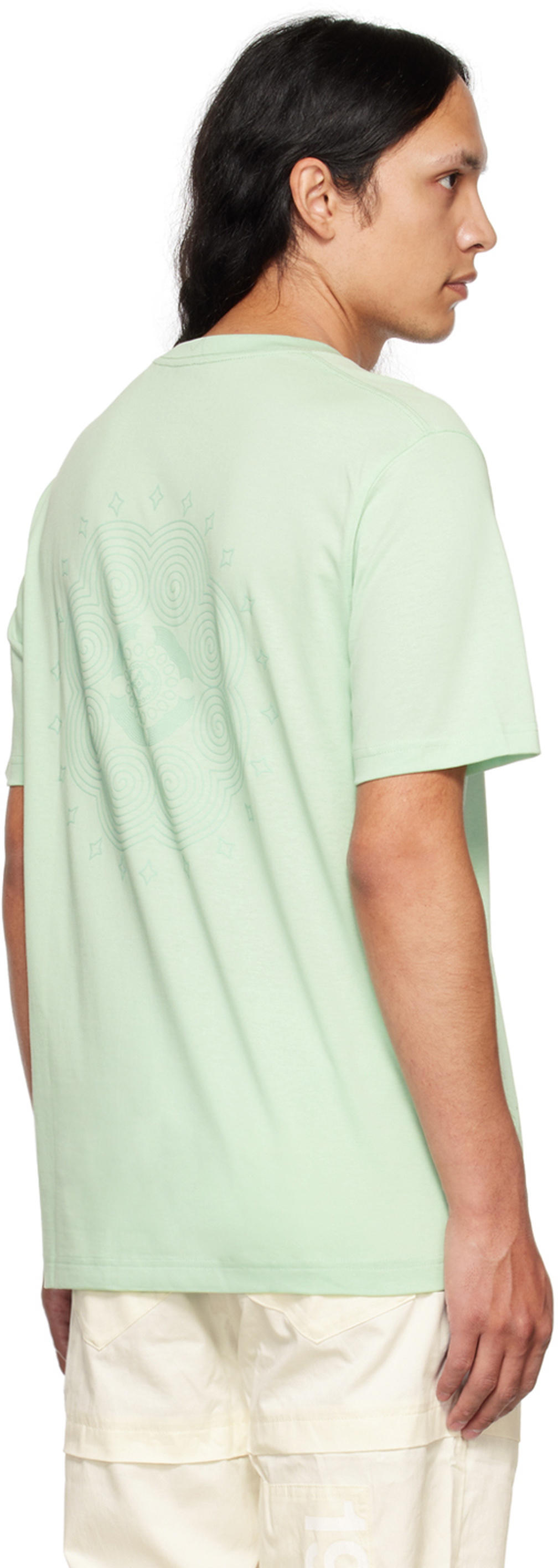 Li-Ning Green Graphic T-Shirt Li-Ning
