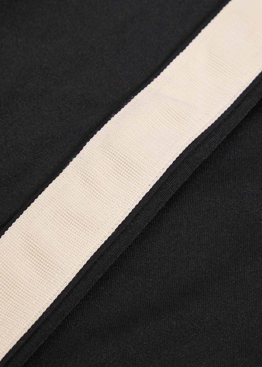 Cole Buxton Stripe Straight-leg Jersey Track Pants Black
